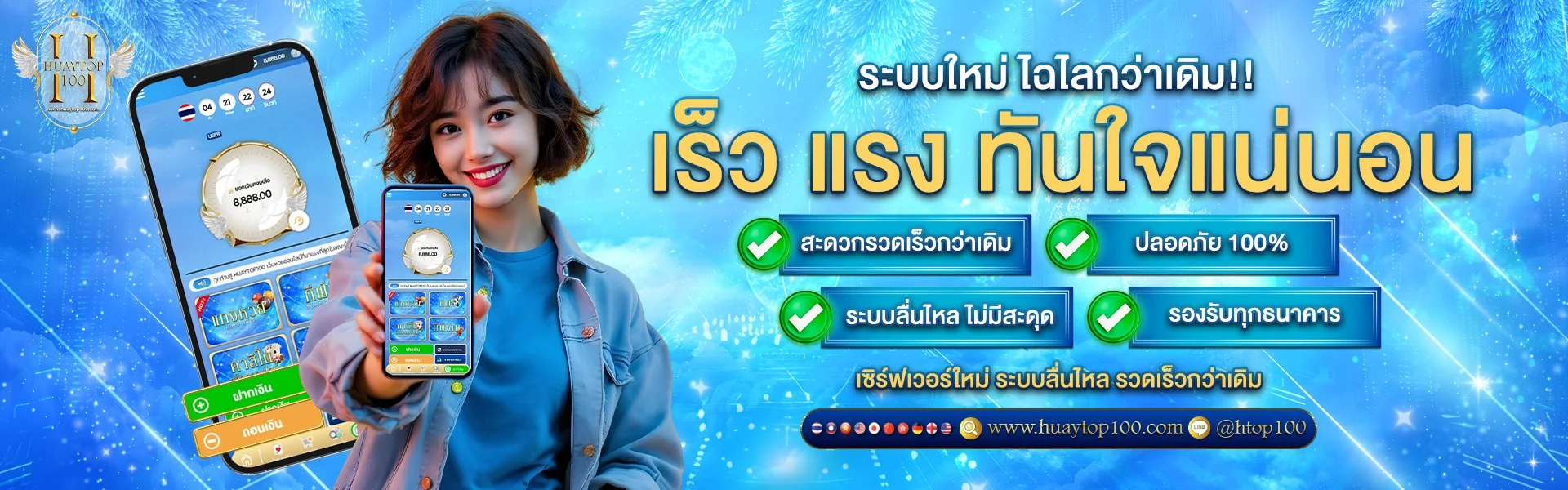 HUAYTOP100 | หวยออนไลน์ ผลหวยวันนี้ หวยลาว หวยฮานอย