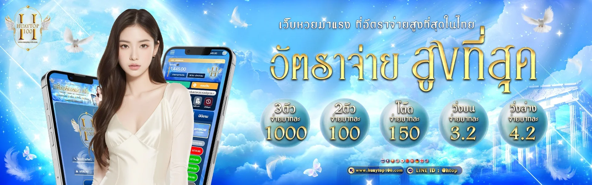 เข้าสู่ระบบ HUAYTOP100 ล็อกอินเล่นหวยออนไลน์